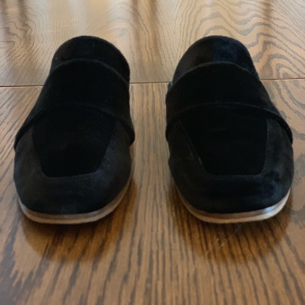 Free People black velvet slides